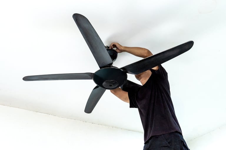 Installing ceiling fan